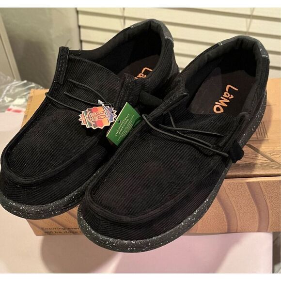 LAMO Paul LamoLite Shoes Men's Size 10 Black Corduroy NEW - Picture 9 of 13